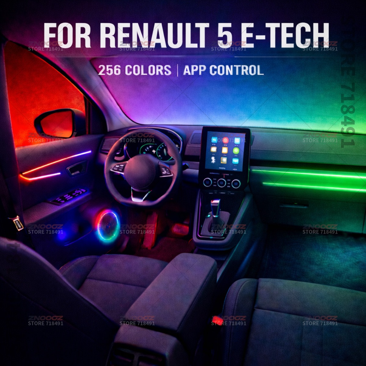 Tech Accessories Renault - 22'si 1 arada RGB Araba İç