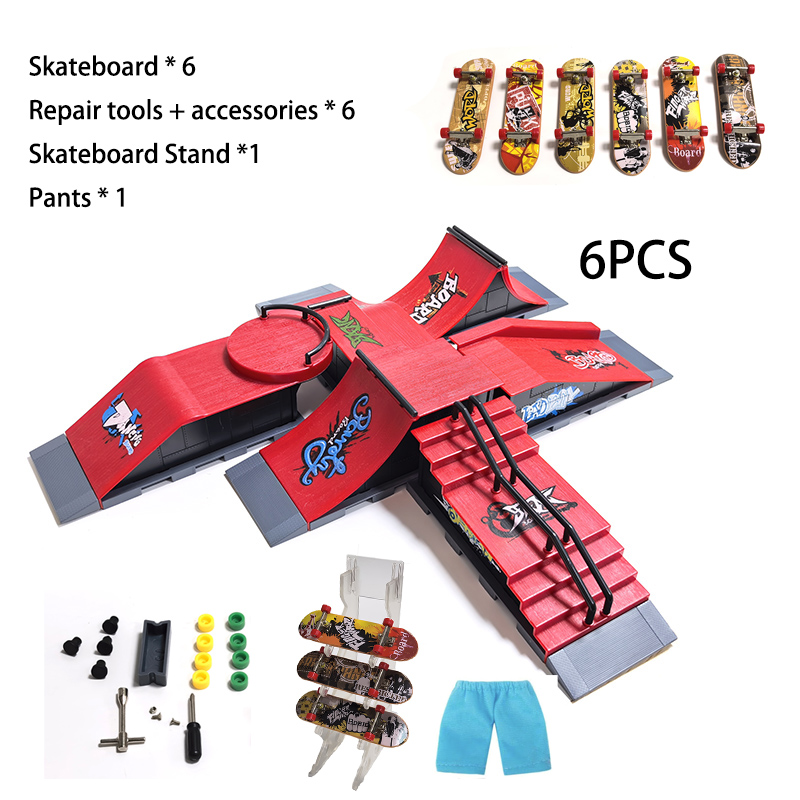 Tech Deck Accessories - DIY Parmak Kaykay Parkı 6'sı 1