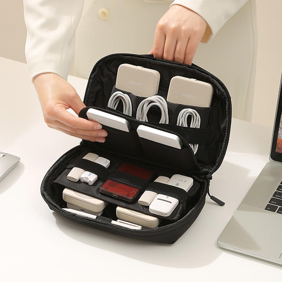 Tech Accessories Storage - Taşınabilir Seyahat Kablo Düzenleyici Elektronik Saklama