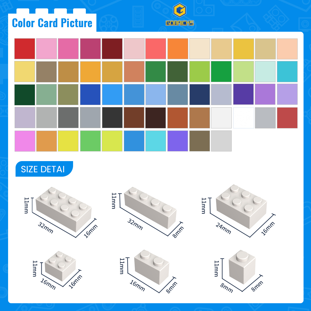 Gobricks 50 adet 3001 MOC Akse - Tech Accessories Shop incelemesi ve fiyatı