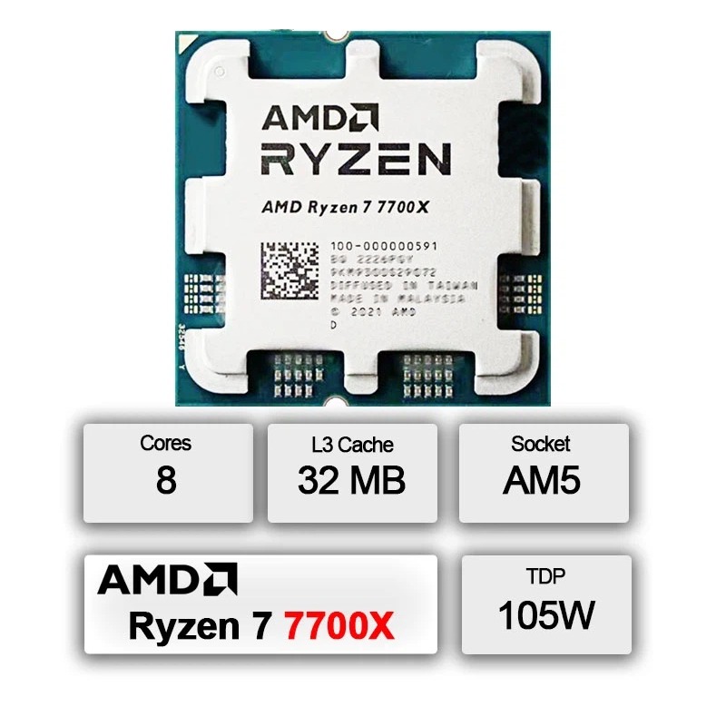 AMD Ryzen 7 7700X Çoklu İşlemc - Amd Cpu Ryzen 7 incelemesi ve fiyatı