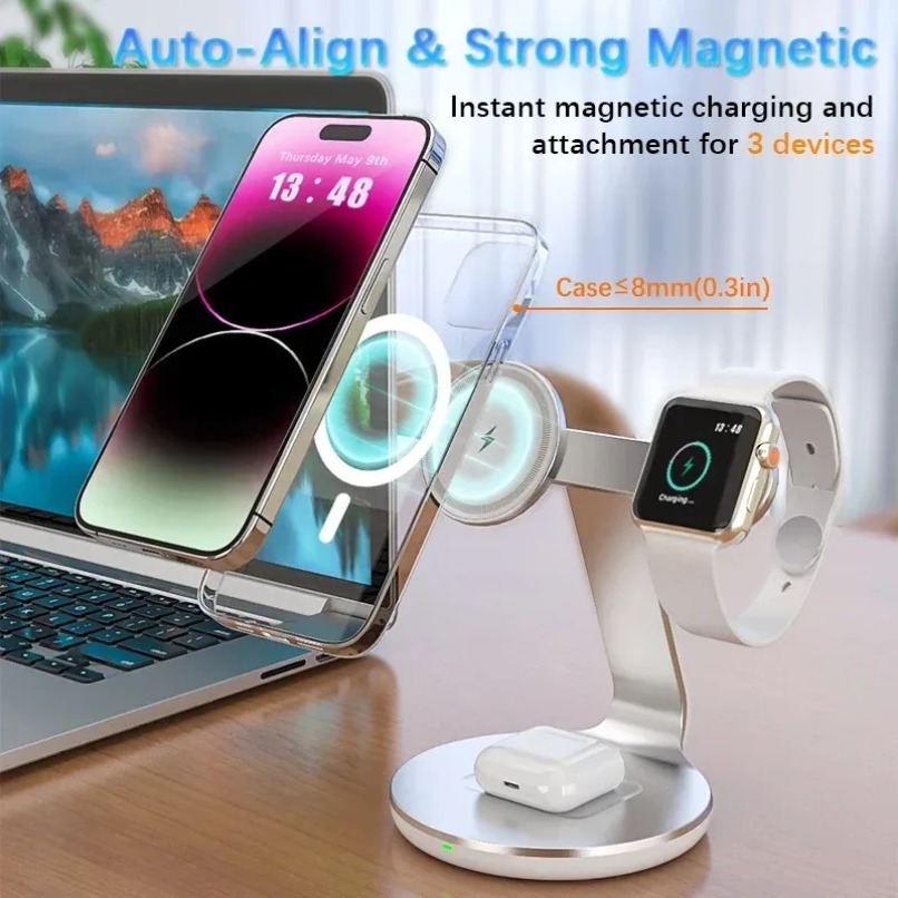 3'ü 1 Arada Kablosuz Şarj Stan - Wireless Charger 3 In 1 incelemesi ve fiyatı