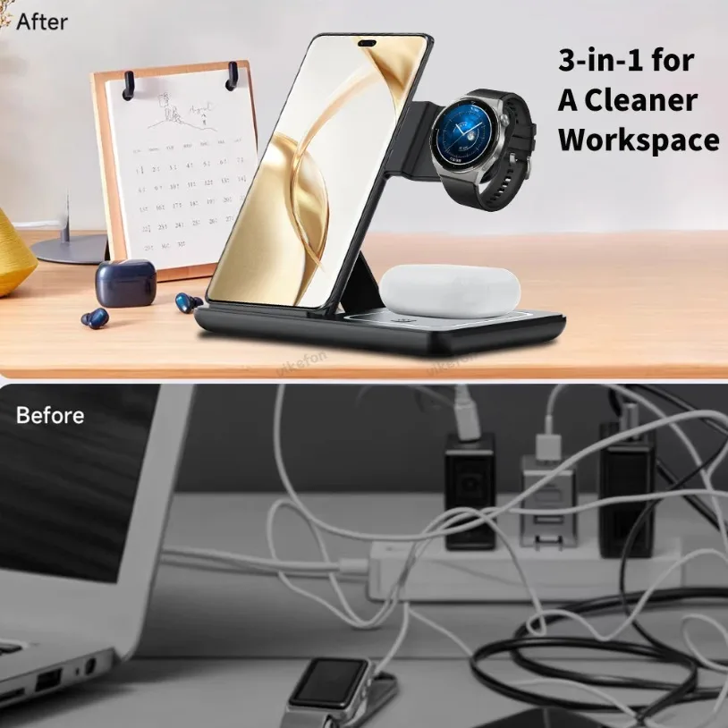 Samsung S24 S23 Galaxy Watch 2 - Wireless Charger 3 In 1 incelemesi ve fiyatı