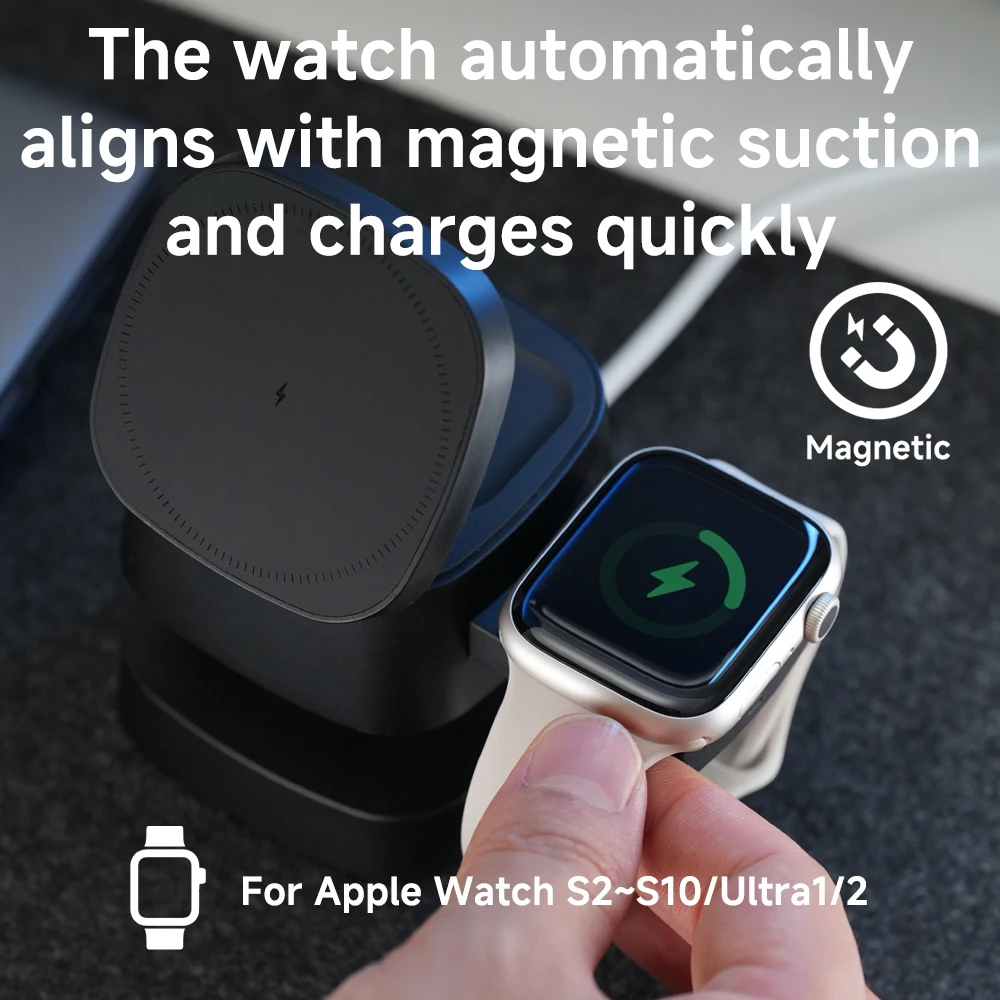 iPhone 17 16 15 14 13 12 için  - Wireless Charger 3 In 1 incelemesi ve fiyatı
