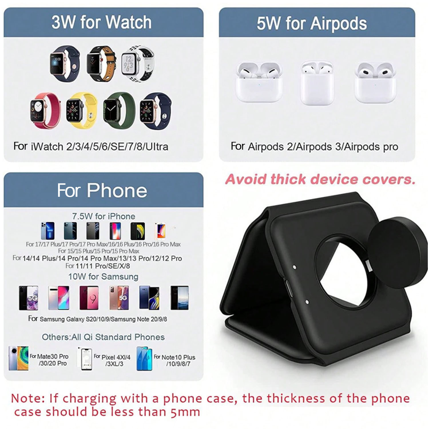 3'ü 1 Arada Kablosuz Şarj İsta - Wireless Charger 3 In 1 incelemesi ve fiyatı