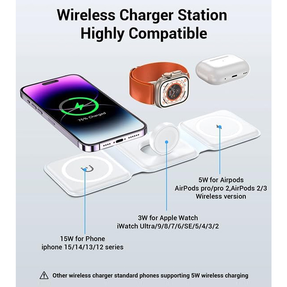 3'ü 1 Arada Kablosuz Şarj İsta - Wireless Charger 3 In 1 incelemesi ve fiyatı